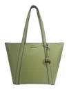 Michael Kors Large Pratt Shoulder Zip Tote Bag Light Sage In Green