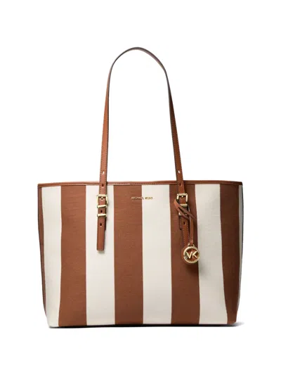 Michael Kors Large Quinn Tote Bag In Brown