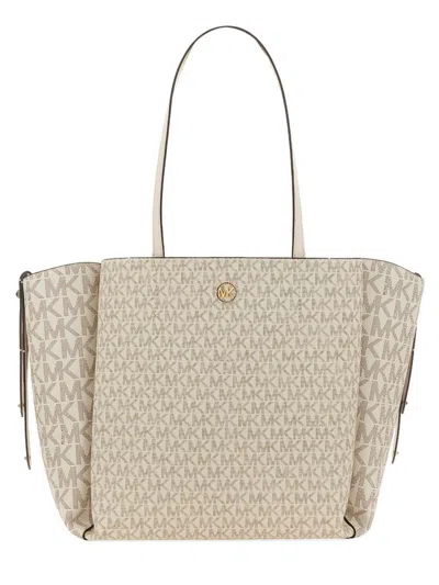Michael Kors Large Tote Bag In White