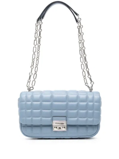 Michael Kors Large Tribeca Shoulder Bag In Blue