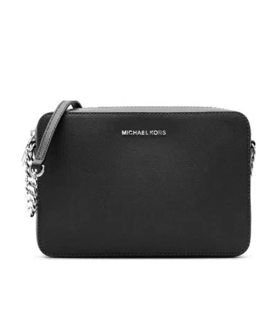 Michael Kors Large Zipper Crossbody Bag In Black