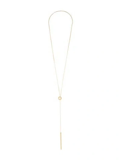 Pre-owned Michael Kors Lariat Necklace, 26.25" In Multi
