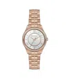 Michael Kors Lauryn Mk3716 Women's Rose Gold-tone Quartz 33mm Watch In Gold
