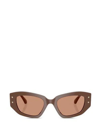 Michael Kors Le Praz Cat-eye Sunglasses In Brown