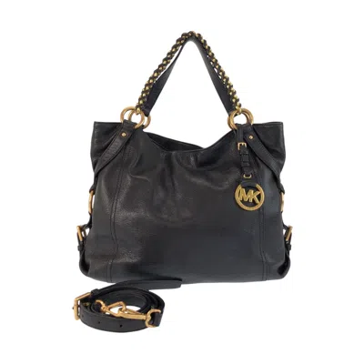 Michael Kors Leather 2way Bag In Black