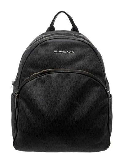 Pre-owned Michael Kors Leather Backpack In Black