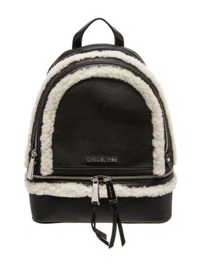 Pre-owned Michael Kors Leather Backpack In Black