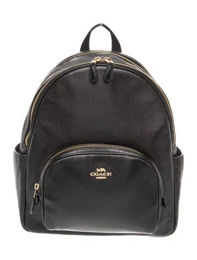 Pre-owned Michael Kors Leather Backpack In Black