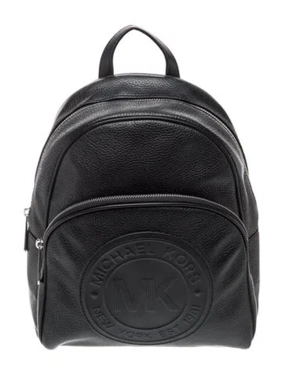 Pre-owned Michael Kors Leather Backpack In Black