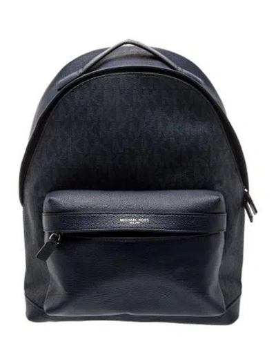Pre-owned Michael Kors Leather Backpack In Blue