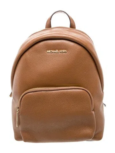 Pre-owned Michael Kors Leather Backpack In Brown