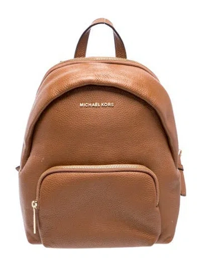Pre-owned Michael Kors Leather Backpack In Brown