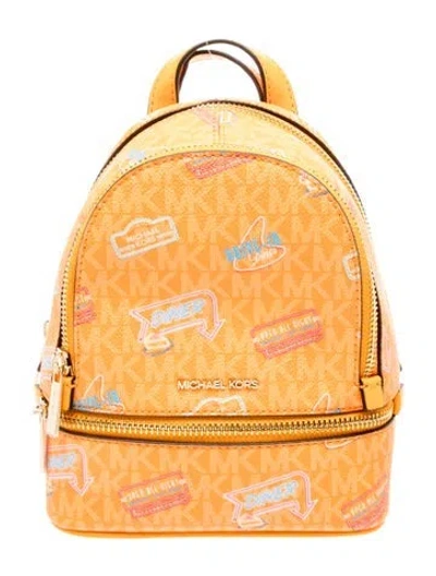 Pre-owned Michael Kors Leather Backpack In Brown