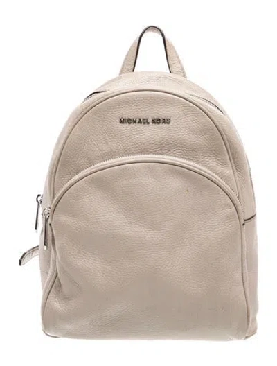 Pre-owned Michael Kors Leather Backpack In Grey