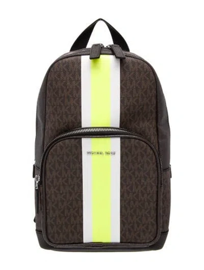 Pre-owned Michael Kors Leather Backpack In Multi