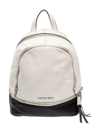 Pre-owned Michael Kors Leather Backpack In Neutral