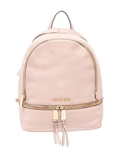 Pre-owned Michael Kors Leather Backpack In Neutrals