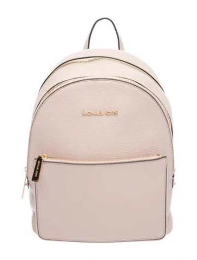 Pre-owned Michael Kors Leather Backpack In Pink
