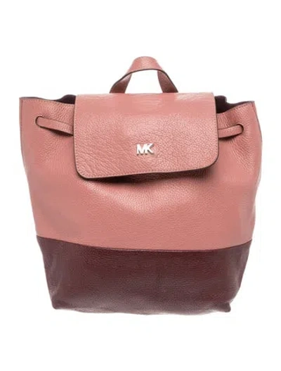 Pre-owned Michael Kors Leather Backpack In Pink