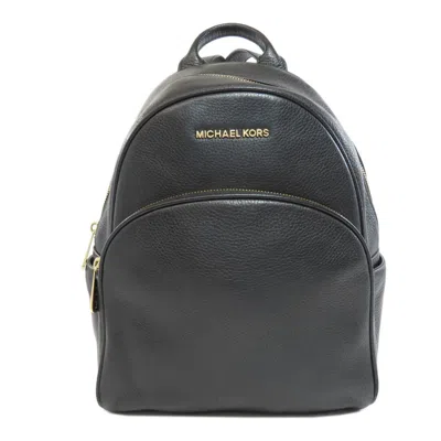 Pre-owned Michael Kors Leather Backpack () In Black