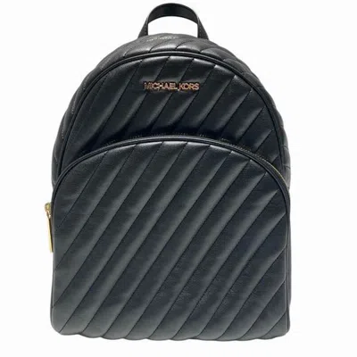 Pre-owned Michael Kors Leather Backpack () In Black