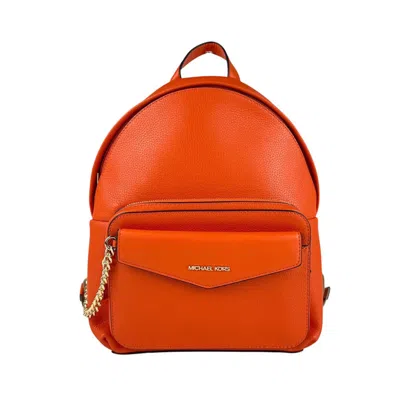 Pre-owned Michael Kors Leather Backpack () In Orange