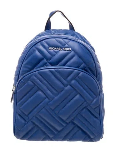 Pre-owned Michael Kors Leather Backpack W/ Tags In Blue