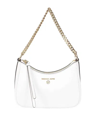 Michael Kors Leather Bag In Beige