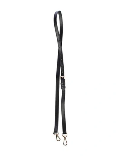 Pre-owned Michael Kors Leather Bag Strap In Black