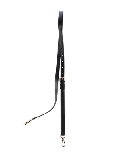 Pre-owned Michael Kors Leather Bag Strap In Black
