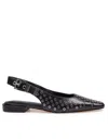 Michael Kors Darringt Leather Ballerina With Applied Studs In Black