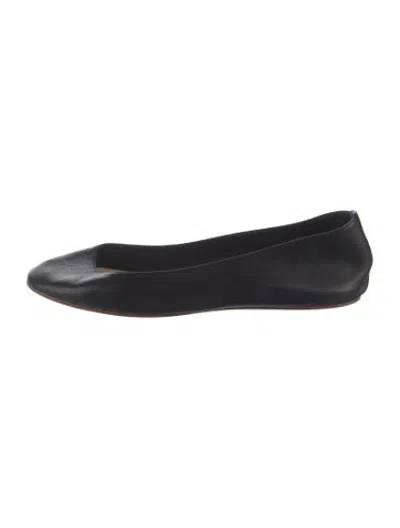 Pre-owned Michael Kors Leather Ballet Flats In Black