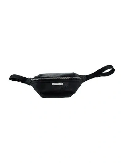 Pre-owned Michael Kors Leather Belt Bag In Black