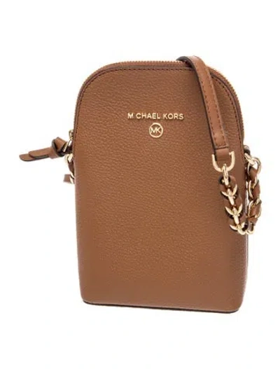Pre-owned Michael Kors Leather Belt Bag In Brown