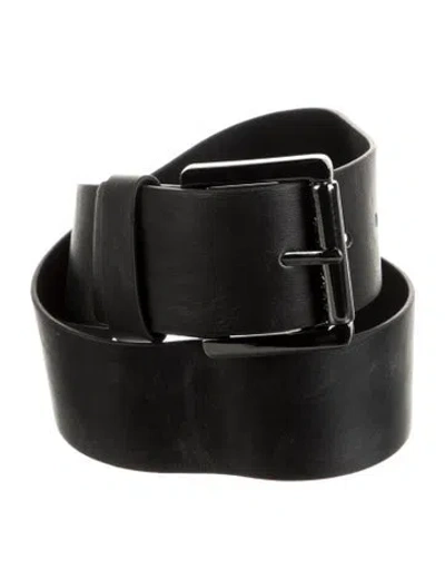 Pre-owned Michael Kors Leather Belt In Black