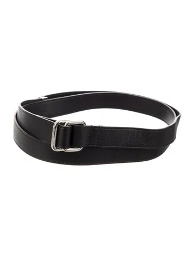 Pre-owned Michael Kors Leather Belt In Black