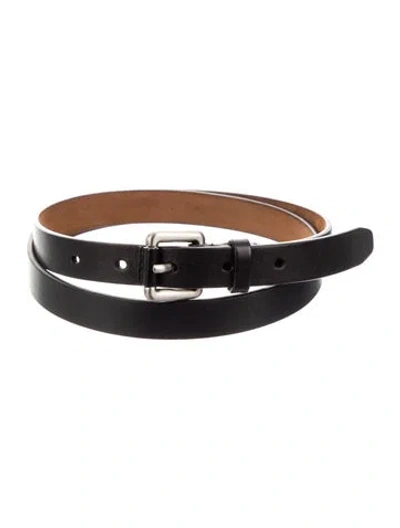 Pre-owned Michael Kors Leather Belt In Black