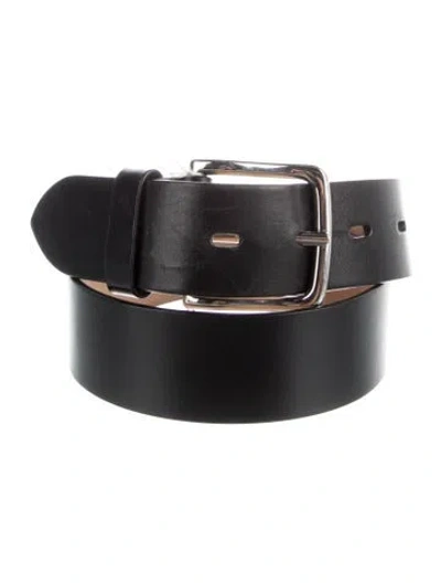 Pre-owned Michael Kors Leather Belt In Black