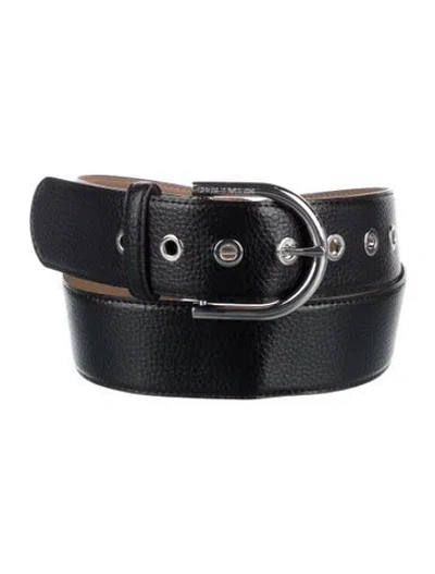 Pre-owned Michael Kors Leather Belt In Black