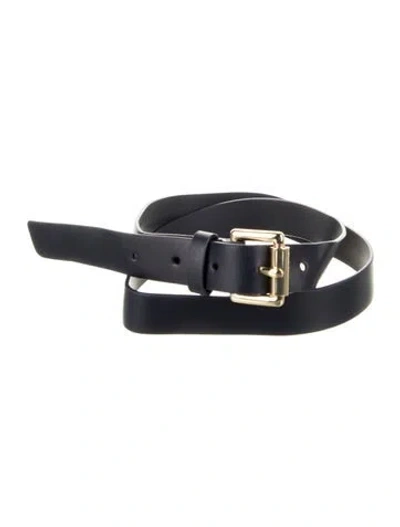 Pre-owned Michael Kors Leather Belt In Blue