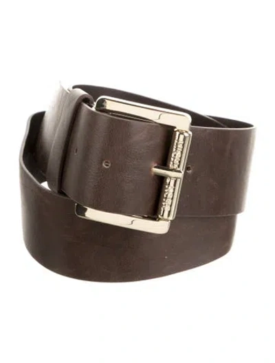 Pre-owned Michael Kors Leather Belt In Brown