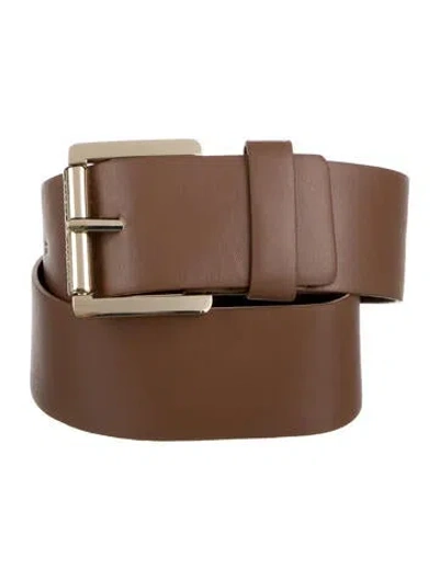 Pre-owned Michael Kors Leather Belt In Brown