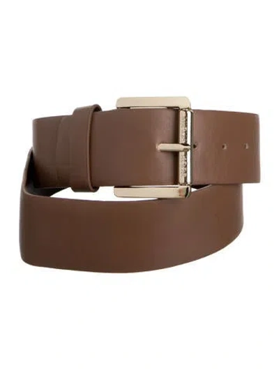 Pre-owned Michael Kors Leather Belt In Brown