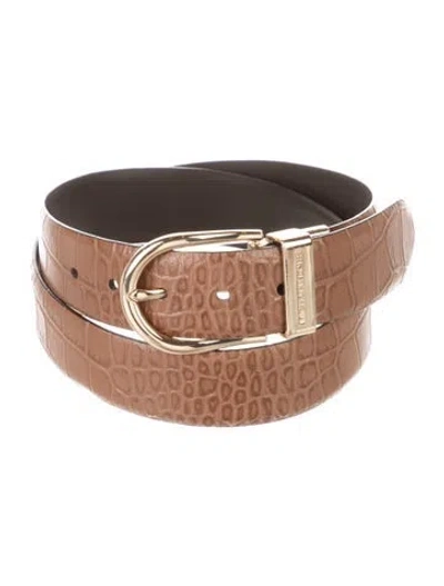 Pre-owned Michael Kors Leather Belt In Brown