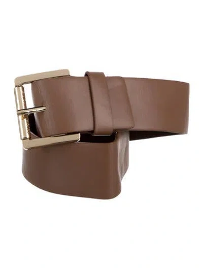 Pre-owned Michael Kors Leather Belt In Brown
