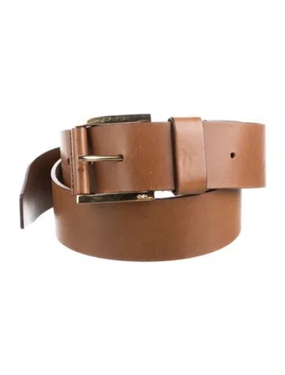 Pre-owned Michael Kors Leather Belt In Brown