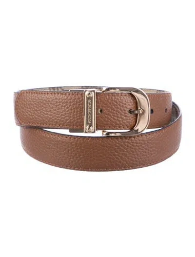 Pre-owned Michael Kors Leather Belt In Brown