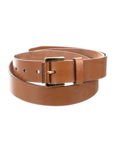 Pre-owned Michael Kors Leather Belt In Brown