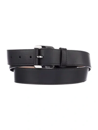Pre-owned Michael Kors Leather Belt Kit In Black