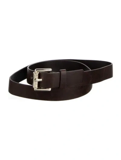 Pre-owned Michael Kors Leather Belt Kit In Brown